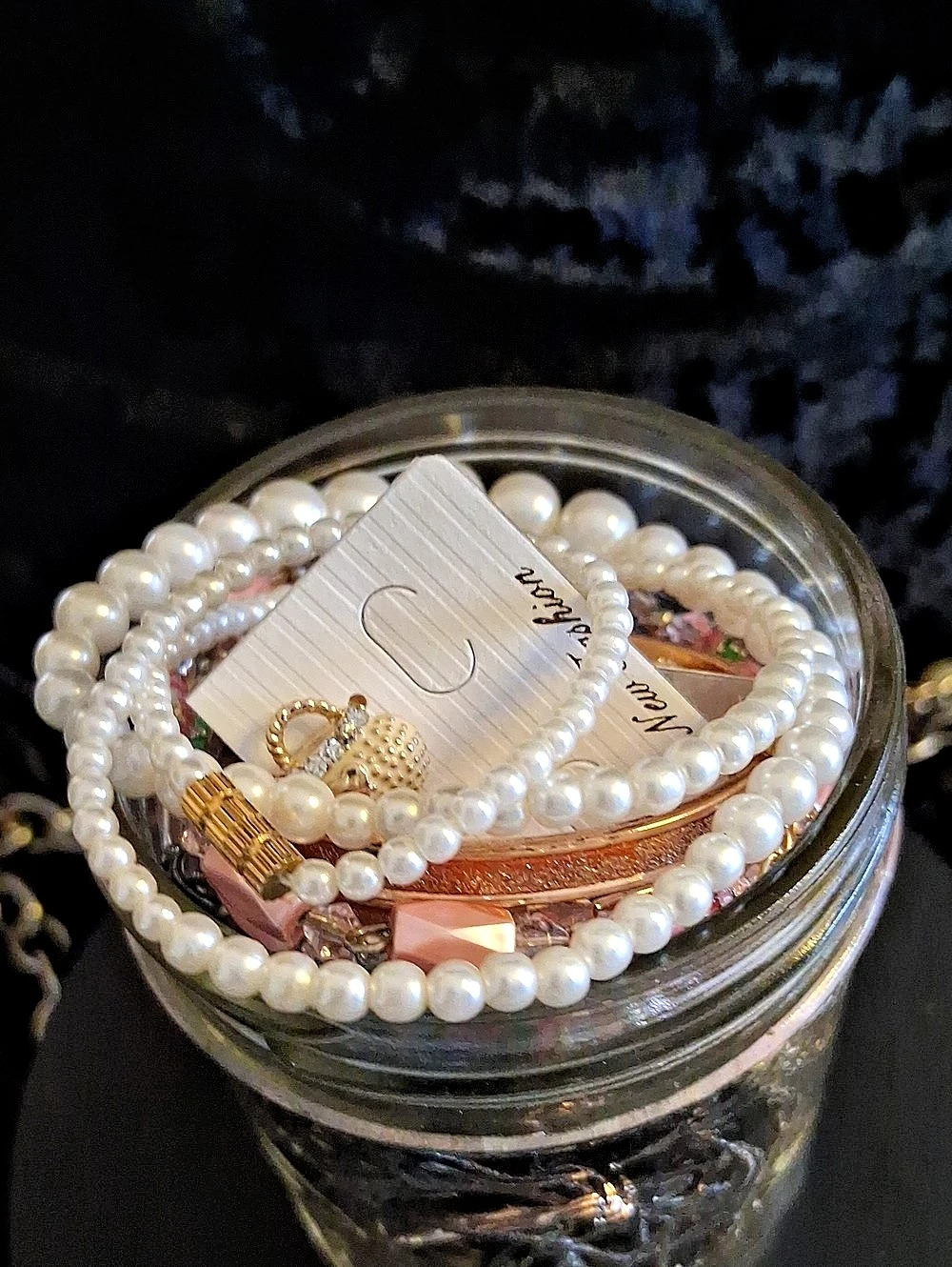 Assorted Jewelry Lot Gold & Silver Jewelry Jar Packed W/Nwot Earrings Necklaces
